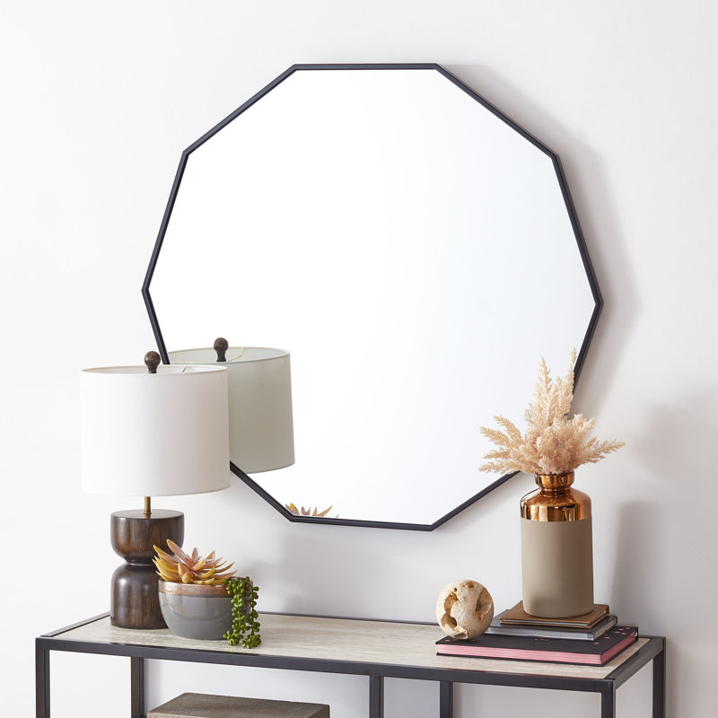 Miroir d'appoint Argent, Noir