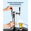 Régulateur de CO2, régulateur de baril de bière à double soupape à double jauge, pression ajustable de 0 à 60 PSI, régulateur de gaz de réservoir de CO2 robuste avec 2 clapets anti-retour