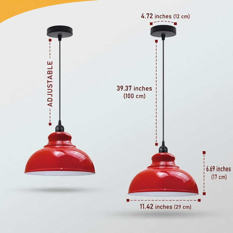 Ensemble de 2 luminaires suspendus Modern Modern, Copper