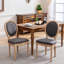 Chaise de salle à manger avec cadre en bois massif de style français-620045304