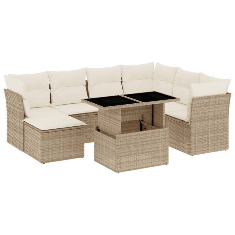 Vidaxl Garden Sofa Set Beige