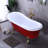 67" x 32" Clawfoot Soaking Bathtub