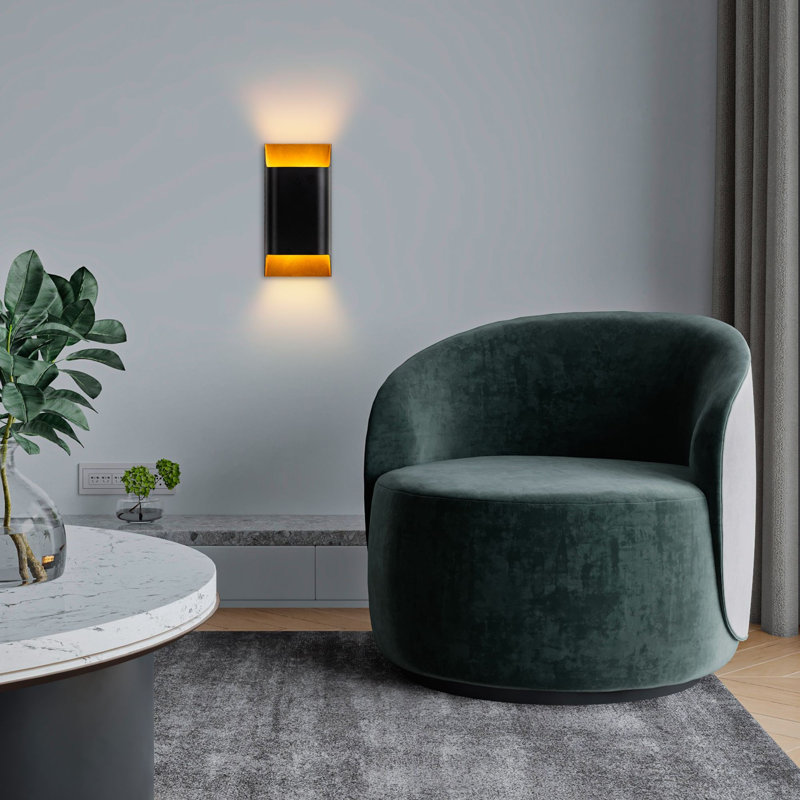Modern Black Wall Lamp, Metal Body, 5.9 x 11.8 x 4.3 inches | Dual G9 Socket, Max 8W (Bulbs Not Included) | IP20 Rated, Stylish Lighting for Living Room, Bedroom, Hallway & Office Spaces
