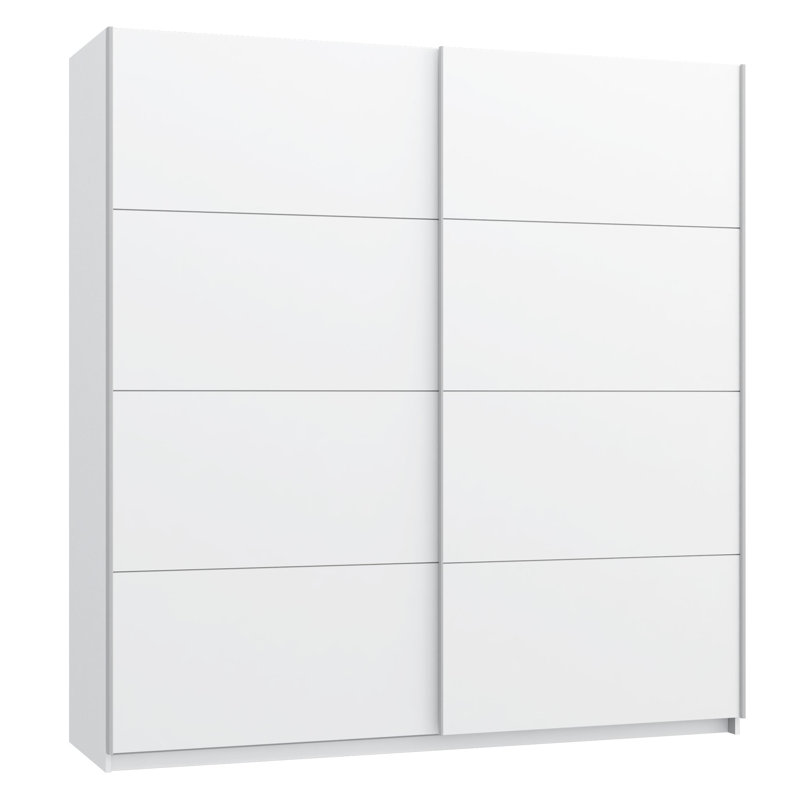Dikran 2 Door Manufactured Wood Wardrobe, White