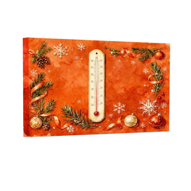 «Christmas Christmas Holiday», ensemble de 3 impressions sur toile, H 16 po x l 24 po