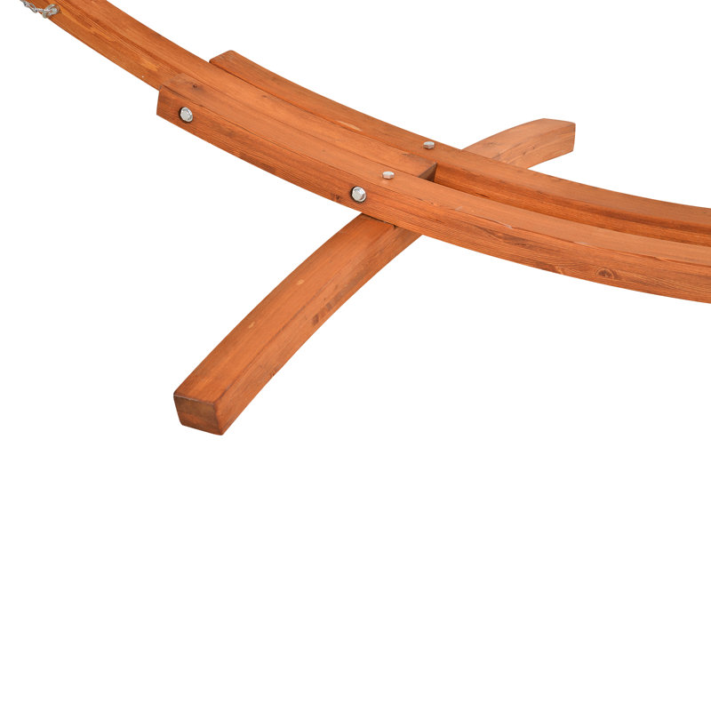 Chaise hamac de patio en coton avec support Zermeno