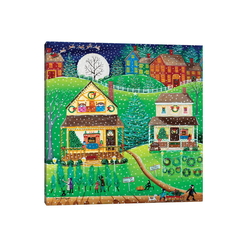 The First Snow by Cheryl Bartley - Painting on Canvas, Wrapped Canvas, 93.98cm H x 93.98cm W x 3.81cm D