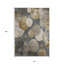 Tapis intérieur beige antidérapant lavable abstrait 10 pi x 14 pi brun et ivoire