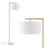 Hogle 62.2" Brass Arched Floor Lamp 