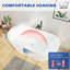 Baignoire de trempage autoportante L 59 po x l 29 po avec drain chromé double-64490092