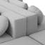 Canapé modulaire Boneless Couch Canapé modulaire 114,9 po-129891996