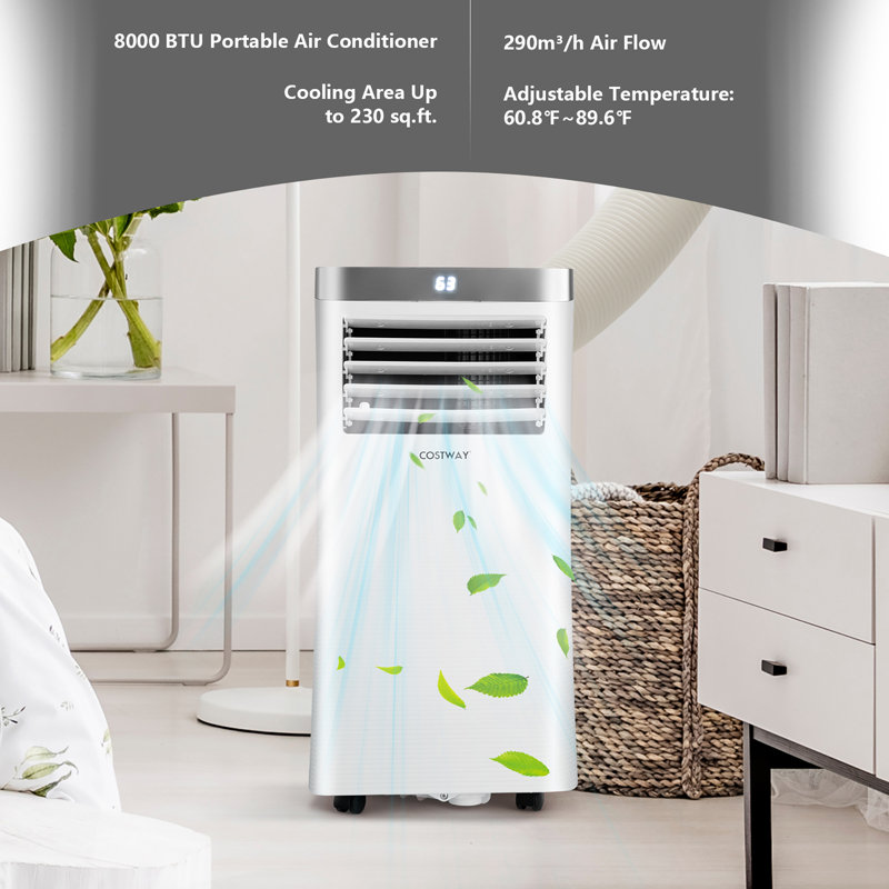 Climatiseur portatif 8 000 BTU avec télécommande