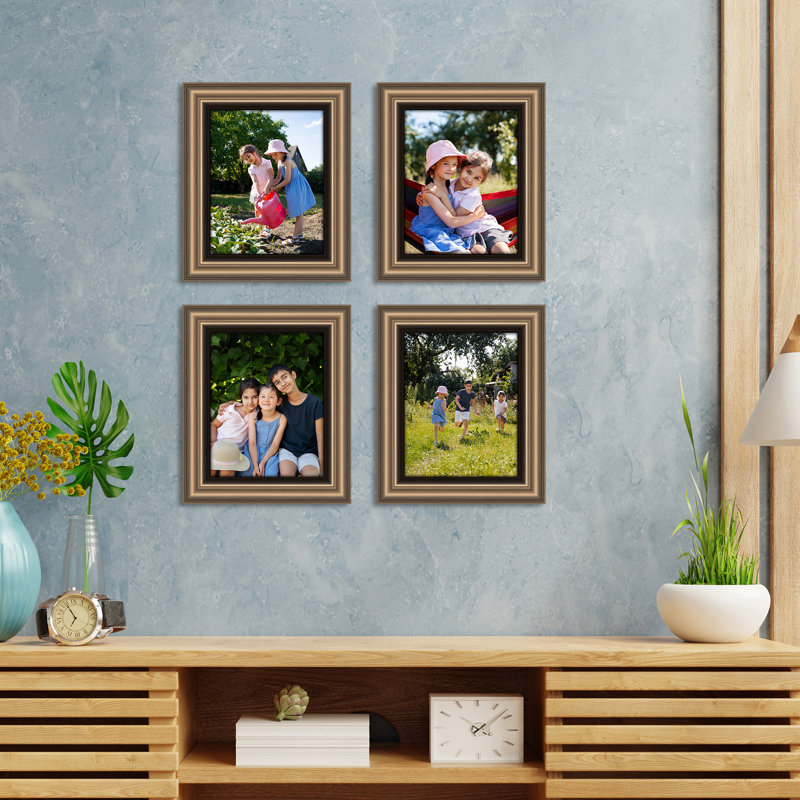 Kapisa Picture Frame - Set of 4, Brushed Bronze