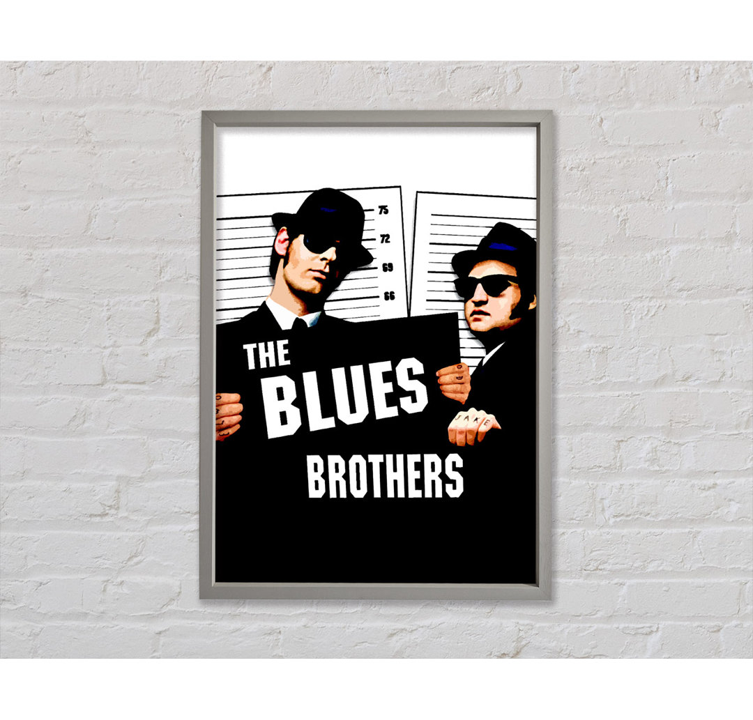 The Blues Brothers Trilby - Einzelner Bilderrahmen Kunstdrucke auf Leinwand