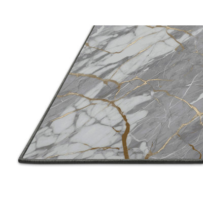 Silky Soft Plush Gray Area Rug