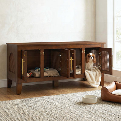 Armoire pour chien en rotin Lars