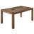 Transitional Style 6 Pieces Driftwood Dining , Rectangular Table, 4 Side Chairs With "x" Window Frame And Bench, Rubberwood Base Versatile, Pieces, Antique Oak Finish, Cushion, Natural Weave Fabric