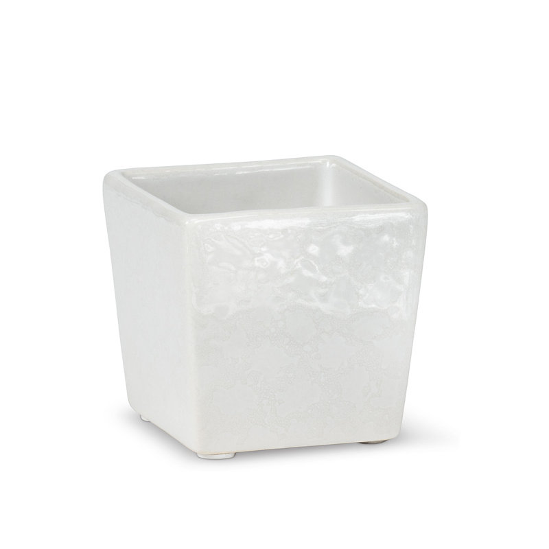 Cache pot en argile, H 2,5 po x l 2,5 po x P 2,5 po