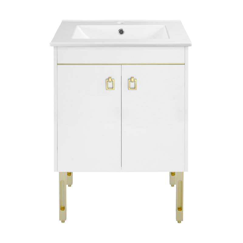 Ensemble de meuble-lavabo simple 24 po 24 po