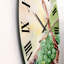Grappe de raisin vert dans un panier - Horloge murale de ferme-1044736576
