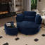 Fauteuil demi-tonneau pivotant l 50 po avec repose-pieds-1785868592