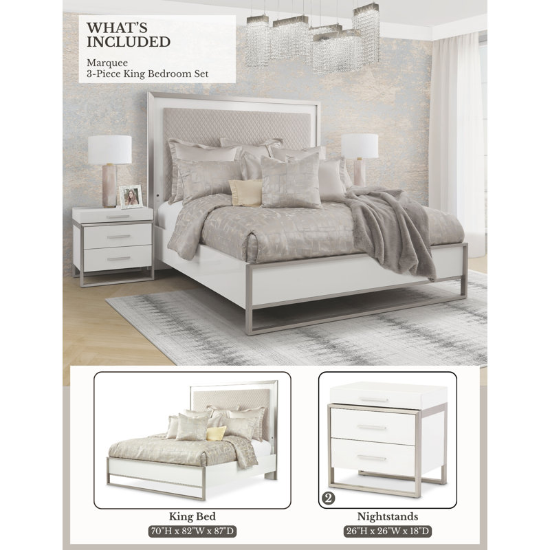 Marquee 3 - Piece Bedroom Set, King