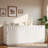 Modern 4-door Sideboard With Sculptural Wave Pattern And Storage Shelves