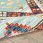 Tapis turquoise / rouge Pittsfield Southwestern-15739870