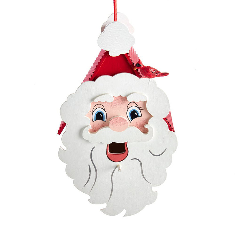 9'' Wood Hanging Figurine Ornament