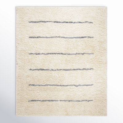 Mayer Handmade Wool Ivory/Gray Rug