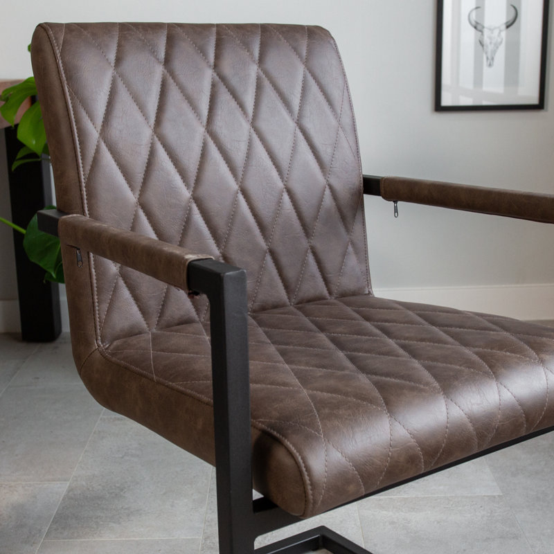 Willa 49cm H Upholstered Side Chair, Taupe