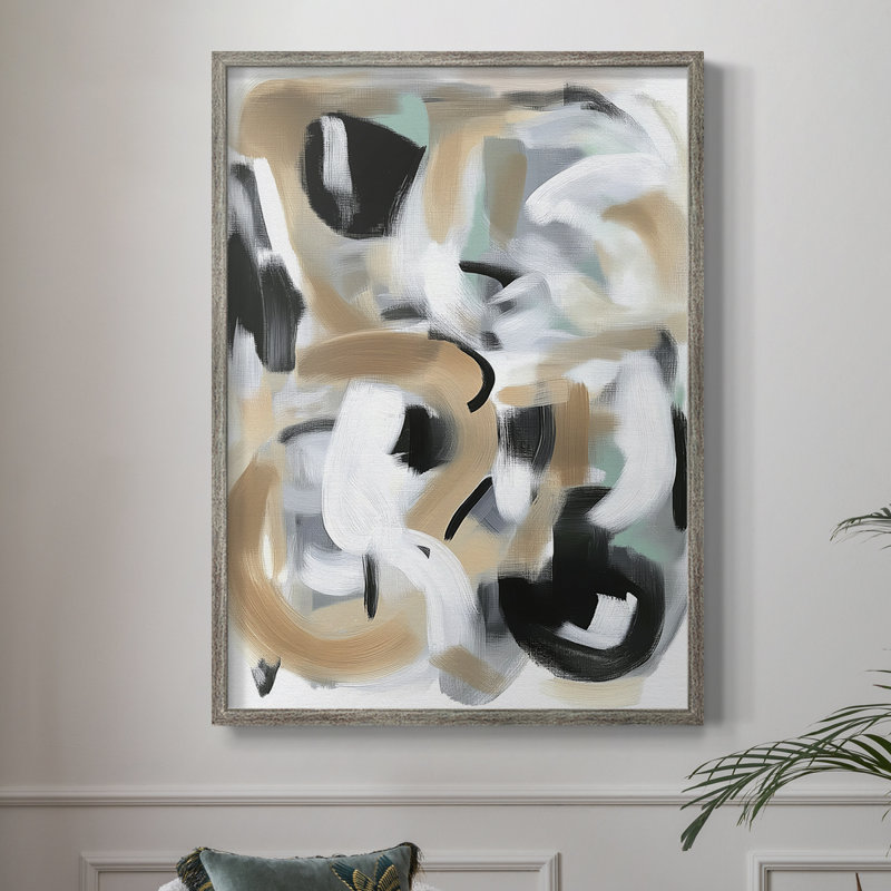ABSTRACT Series DCCXC III, reproduction encadrée - bois massif, H 30 po x l 24 po