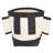 5 in. Nut and Bolt Tool Bag with Leather Bottom Bucket and Webbing Tunnel Loops for Belt in Heavy-Duty Rip-Stop Canvas