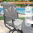4-Person Patio Dining Set with Metal Round Dining Table and PVC-coated polyester Swivel Chairs-652350574
