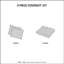 Courtepointe 3 pièces - noir / brun, imprimé réversible, toucher doux, couvre-oreillers à fermeture à glissière double / grand réversible, bordure en pièces, rembourrage en coton riche, sensation-118640937-118640935