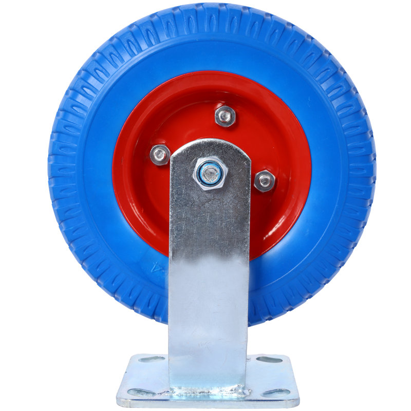 Ensemble de 4 roulettes, 24,4 x 20,3 x 7,1 cm, caoutchouc/acier, bleu, 20,3 cm
