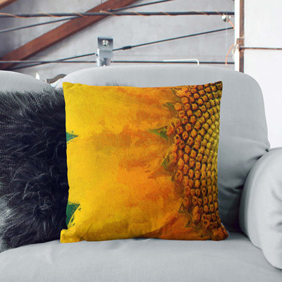 Petals of the Sunflower Cushion with Filling
