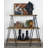 Wood 3 Shelves Storage Brown Shelving Unit