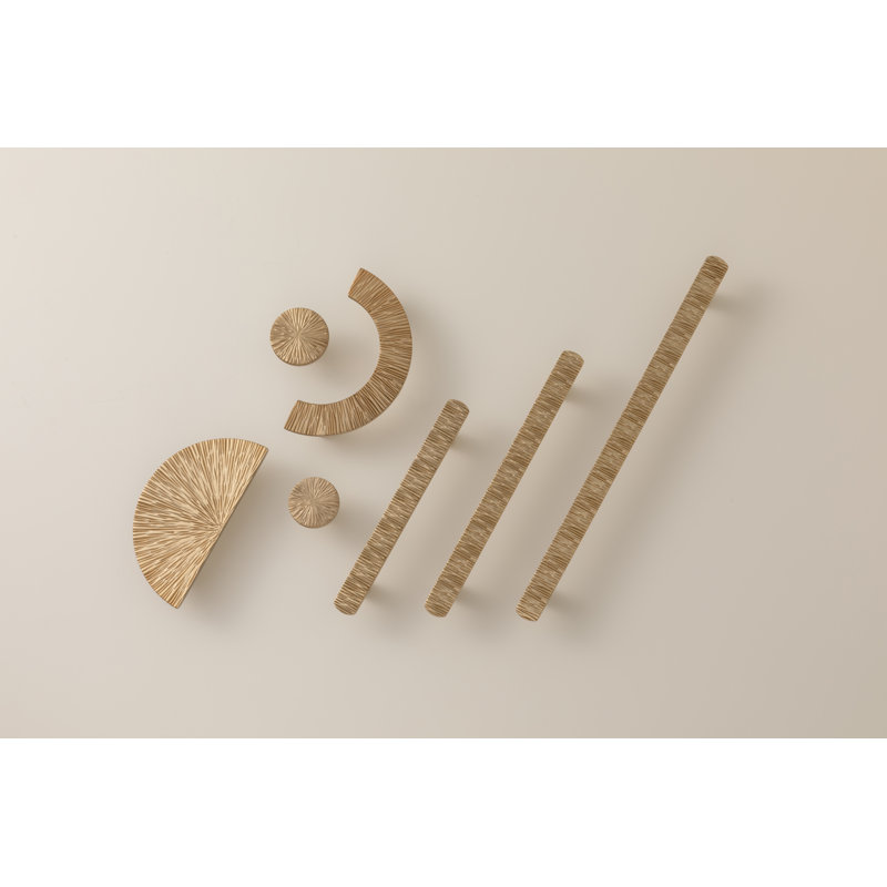 Nouveauté, ensemble de poignées circulaires irrégulières, Bronze champagne