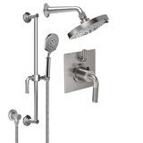 Descanso 2.5 GPM Styletherm 0.5" Thermostatic Shower System with Handshower Slide Bar
