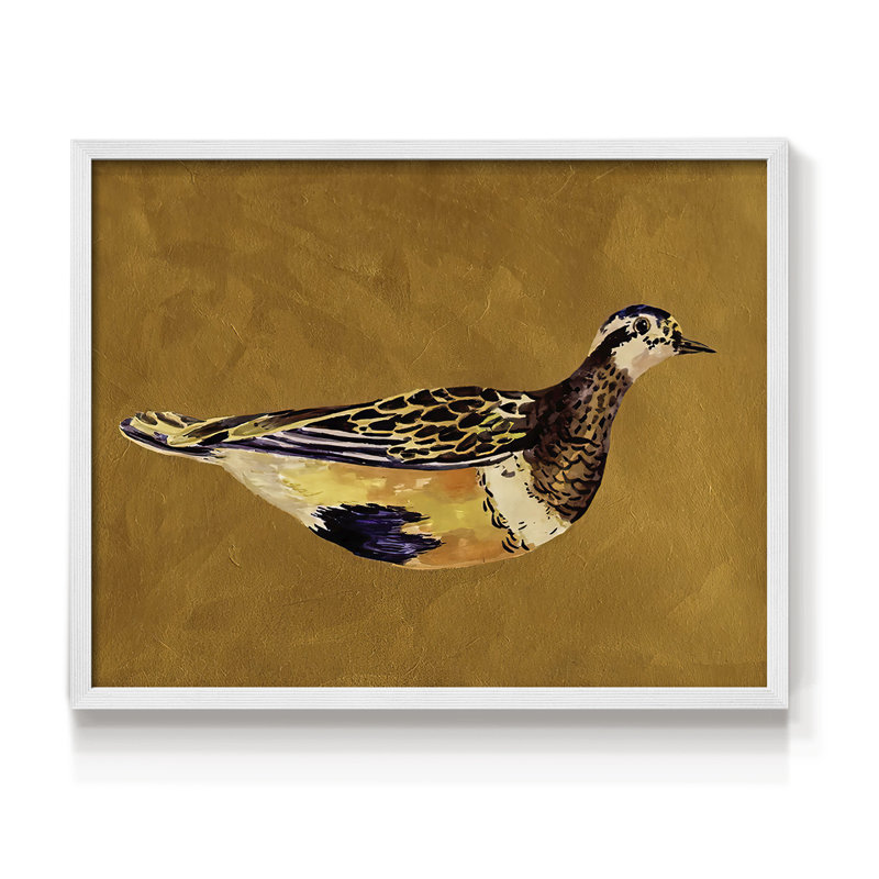 «Feathered Friend II», reproduction encadrée, H 16 po x l 20 po, Blanc