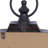 Adylenne Metal Distressed Pocket Watch Style Decorative Wall Clock with Ring Finial