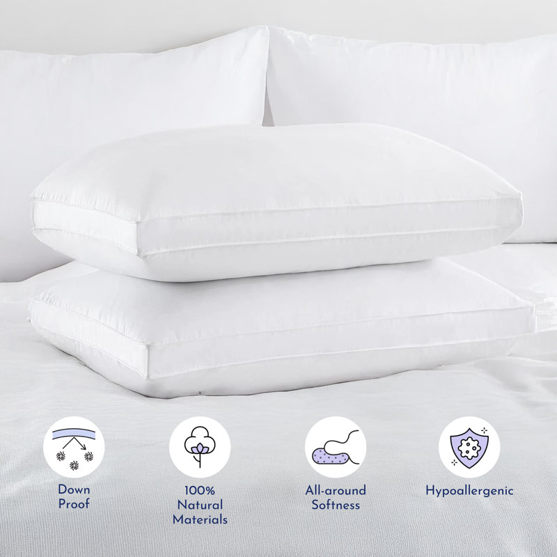 Oreiller ferme en duvet - standard, Standard