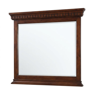 Echo Brown Cherry 48 In. W X 45 In. H Classic Rectangle Wood Framed Mirror
