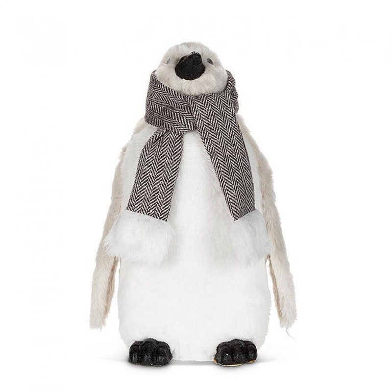 Figurine pingouin flou avec écharpe