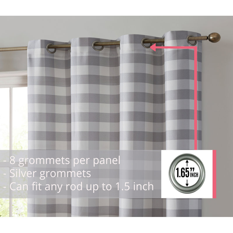 Belmoor Curtain Pair, 52" W x 96" L, Dove Gray