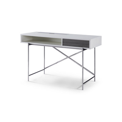 Waneta Metal Base Secretary Desk