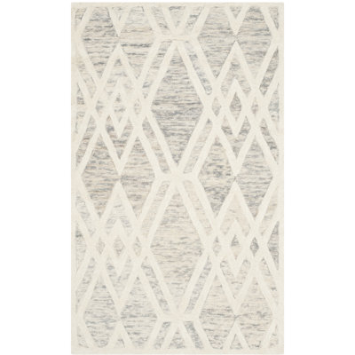 Deedgra Hand Tufted Wool Geometric Rug