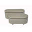Britanie 110cm Wide Oval Solid Colour Standard Ottoman with Storage