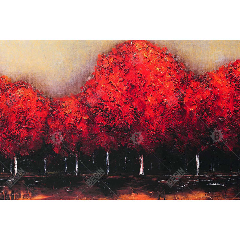 " Red Dark Trees "